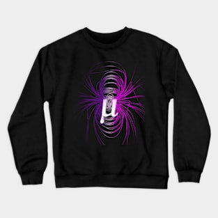 Muon Magnetic Field Neon Design Crewneck Sweatshirt